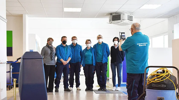 Mitarbeiterschulung Reinigungsfirma Recla in Wien
